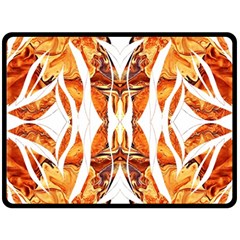 Dragon Symmetry I One Side Fleece Blanket (large) by kaleidomarblingart