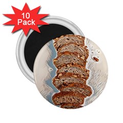 Bread Is Life - Italian Food 2 25  Magnets (10 Pack)  by ConteMonfrey