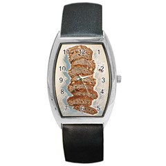 Bread Is Life - Italian Food Barrel Style Metal Watch by ConteMonfrey