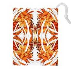 Dragon Symmetry I Drawstring Pouch (5xl) by kaleidomarblingart