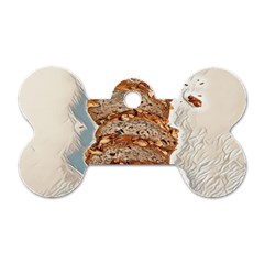 Bread Is Life - Italian Food Dog Tag Bone (two Sides) by ConteMonfrey