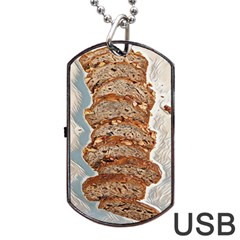 Bread Is Life - Italian Food Dog Tag Usb Flash (one Side) by ConteMonfrey