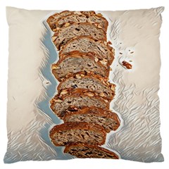 Bread Is Life - Italian Food Large Flano Cushion Case (one Side) by ConteMonfrey