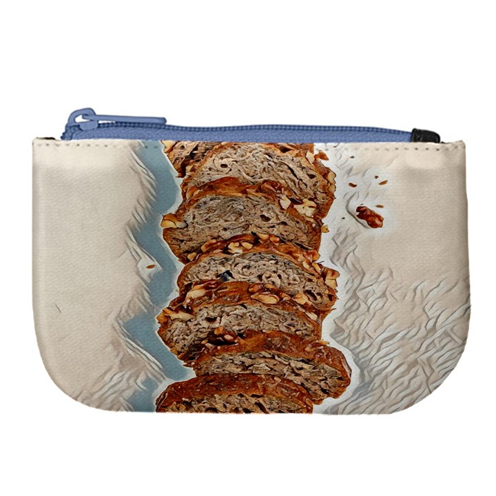 Bread Is Life - Italian Food Large Coin Purse