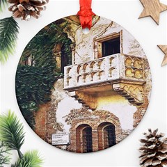 Juliet`s Windows   Ornament (round) by ConteMonfrey