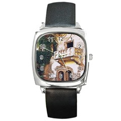 Juliet`s Windows   Square Metal Watch by ConteMonfrey