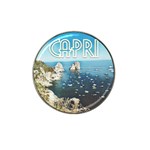 Capri, Italy Vintage Island  Hat Clip Ball Marker Front