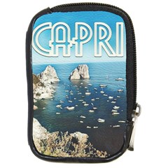 Capri, Italy Vintage Island  Compact Camera Leather Case by ConteMonfrey