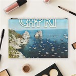 Capri, Italy Vintage Island  Cosmetic Bag (Large) Front