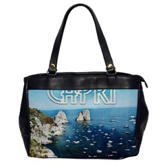 Capri, Italy Vintage Island  Oversize Office Handbag by ConteMonfrey