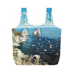 Capri, Italy Vintage Island  Full Print Recycle Bag (M) Front