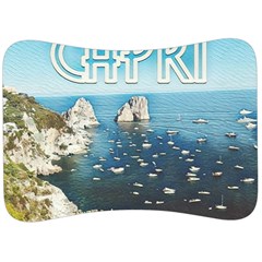 Capri, Italy Vintage Island  Velour Seat Head Rest Cushion by ConteMonfrey