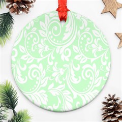 Clean Ornament Tribal Flowers  Ornament (round) by ConteMonfrey