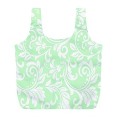 Clean Ornament Tribal Flowers  Full Print Recycle Bag (l) by ConteMonfrey