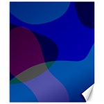 Blue Abstract 1118 - Groovy Blue And Purple Art Canvas 8  x 10  8.15 x9.66  Canvas - 1