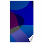 Blue Abstract 1118 - Groovy Blue And Purple Art Canvas 40  x 72  39.28 x69.23  Canvas - 1