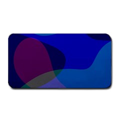 Blue Abstract 1118 - Groovy Blue And Purple Art Medium Bar Mat by KorokStudios