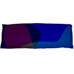 Blue Abstract 1118 - Groovy Blue And Purple Art Body Pillow Case Dakimakura (Two Sides) Front