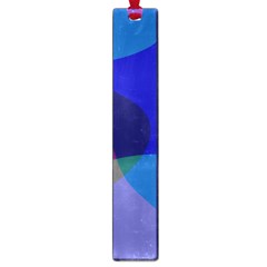 Blue Abstract 1118 - Groovy Blue And Purple Art Large Book Marks by KorokStudios