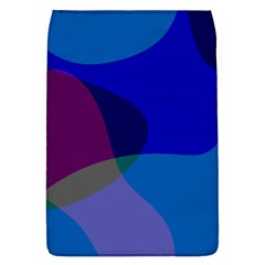 Blue Abstract 1118 - Groovy Blue And Purple Art Removable Flap Cover (l) by KorokStudios