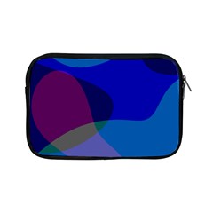 Blue Abstract 1118 - Groovy Blue And Purple Art Apple Ipad Mini Zipper Cases by KorokStudios