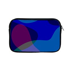 Blue Abstract 1118 - Groovy Blue And Purple Art Apple Macbook Pro 13  Zipper Case by KorokStudios