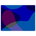 Blue Abstract 1118 - Groovy Blue And Purple Art Premium Plush Fleece Blanket (Extra Small) 40 x30  Blanket Front