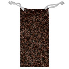 Random Abstract Geometry Motif Pattern Jewelry Bag