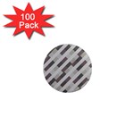 Pale Multicolored Stripes Pattern 1  Mini Magnets (100 pack)  Front