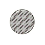 Pale Multicolored Stripes Pattern Hat Clip Ball Marker Front