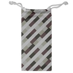 Pale Multicolored Stripes Pattern Jewelry Bag by dflcprintsclothing