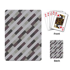 Pale Multicolored Stripes Pattern Playing Cards Single Design (rectangle) by dflcprintsclothing