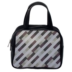 Pale Multicolored Stripes Pattern Classic Handbag (one Side) by dflcprintsclothing