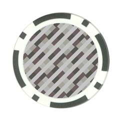 Pale Multicolored Stripes Pattern Poker Chip Card Guard (10 Pack)