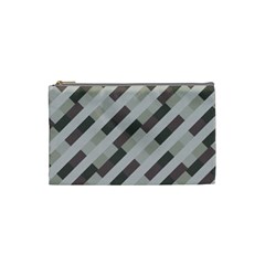 Pale Multicolored Stripes Pattern Cosmetic Bag (small) by dflcprintsclothing