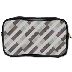 Pale Multicolored Stripes Pattern Toiletries Bag (one Side) by dflcprintsclothing