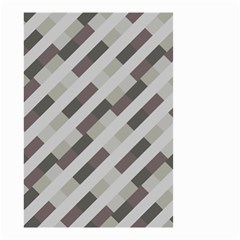 Pale Multicolored Stripes Pattern Small Garden Flag (two Sides)