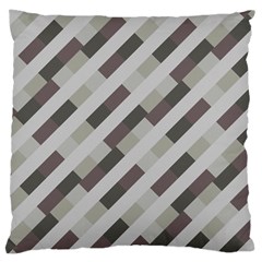 Pale Multicolored Stripes Pattern Large Cushion Case (one Side) by dflcprintsclothing