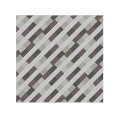 Pale Multicolored Stripes Pattern Square Satin Scarf (30  X 30 ) by dflcprintsclothing