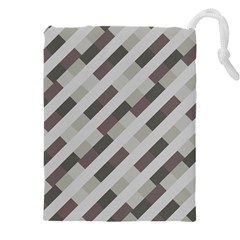 Pale Multicolored Stripes Pattern Drawstring Pouch (5xl) by dflcprintsclothing