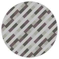 Pale Multicolored Stripes Pattern Round Trivet by dflcprintsclothing