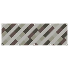 Pale Multicolored Stripes Pattern Banner And Sign 12  X 4  by dflcprintsclothing