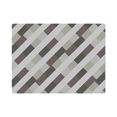 Pale Multicolored Stripes Pattern One Side Premium Plush Fleece Blanket (mini)