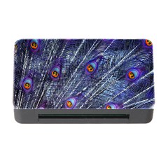 Peacock-feathers-color-plumage Blue Memory Card Reader With Cf by danenraven