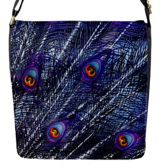 Peacock-feathers-color-plumage Blue Flap Closure Messenger Bag (s) by danenraven