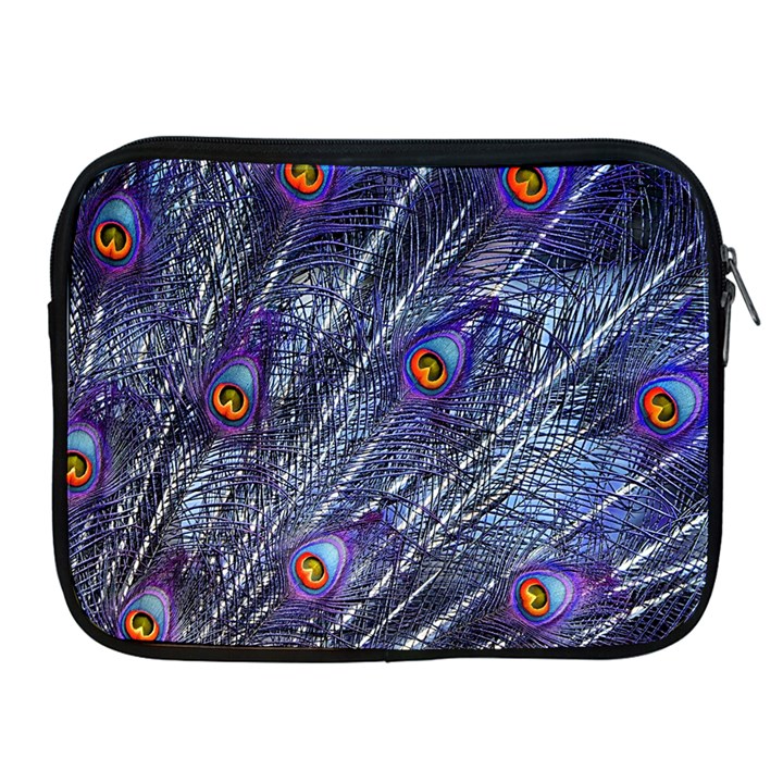 Peacock-feathers-color-plumage Blue Apple iPad 2/3/4 Zipper Cases