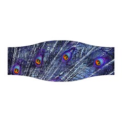 Peacock-feathers-color-plumage Blue Stretchable Headband by danenraven