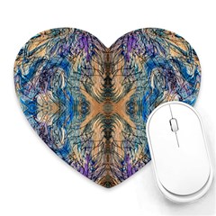 Blend Friday  Heart Mousepad by kaleidomarblingart