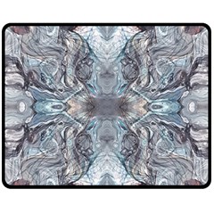 Abstract Marble One Side Fleece Blanket (medium) by kaleidomarblingart