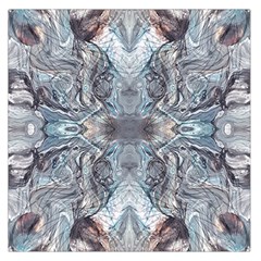 Abstract Marble Square Satin Scarf (36  X 36 ) by kaleidomarblingart